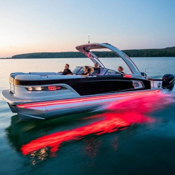 Kinocean 2022 Luxury Aluminum Pontoon Boat for Sale Family Power Outboard Engine Combo Set for Outdoor Usage
